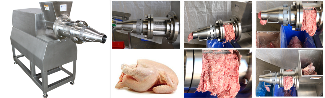 Poultry meat bone separator machine